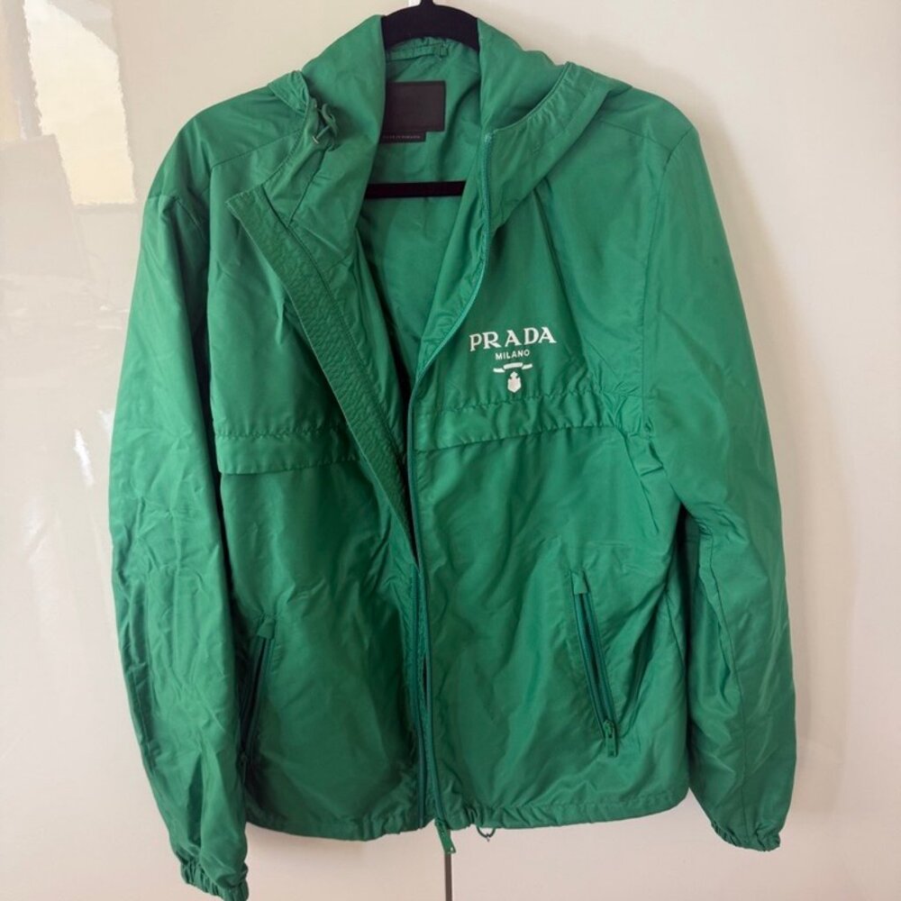 Prada Re-Nylon Hooded Windbreaker